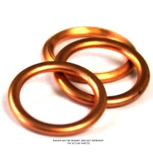 Leybold Vacuum Gasket,Crush,Copper,10Mm Replacement Part 300073