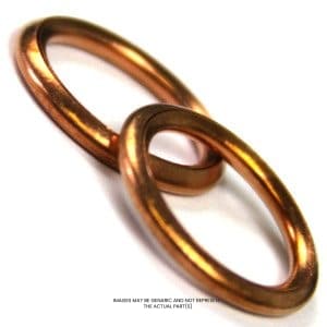 Leybold Vacuum Gasket,Crush,Copper,14Mm Replacement Part 300075