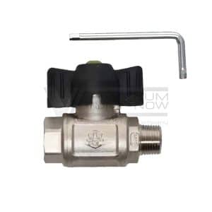 BALL VALVE 3/8+ FOR OIL INJECTED SCREW COMPRESSORS
